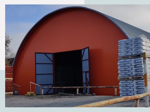 Полукруглые ангары по цене от 617 руб. в Ржев
