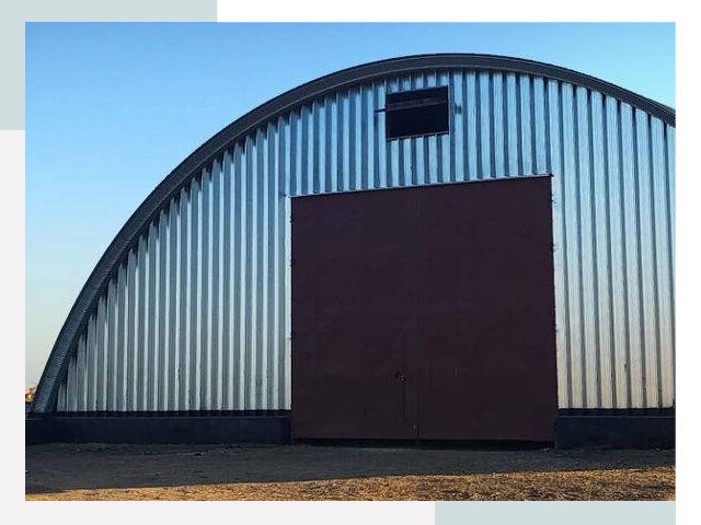 Бескаркасные ангары в Ржеве