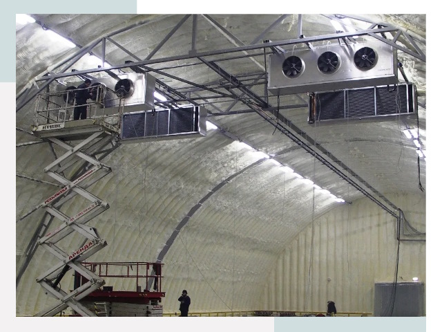 Оснащение ангаров в Ржеве