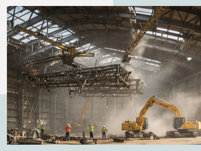 Демонтаж ангаров в Ржеве от 617 руб. за м²