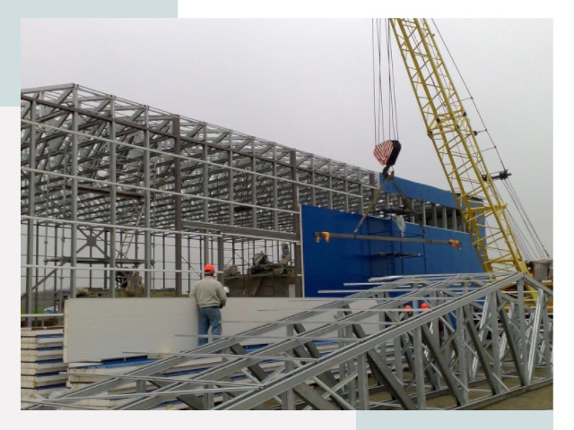 Монтаж ангаров в Ржеве